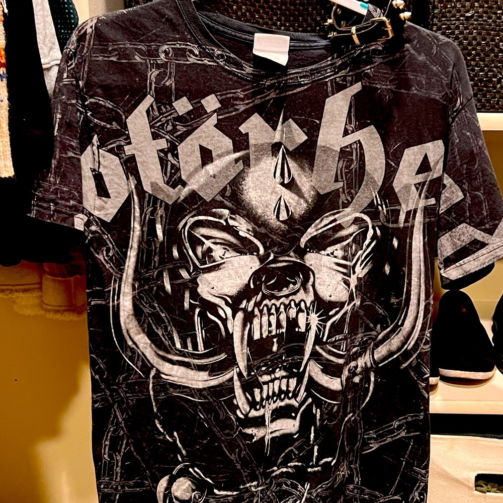 Double-sided all over print motorhead T-shirt size medium Punk metal